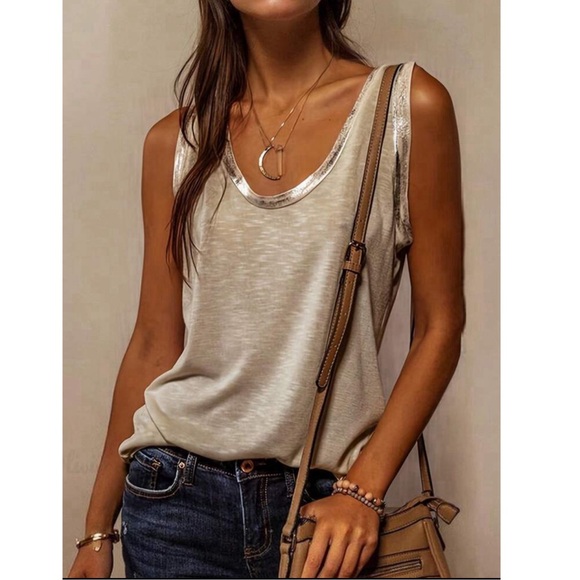 Apricot Splice Tank Top - Picture 1 of 4